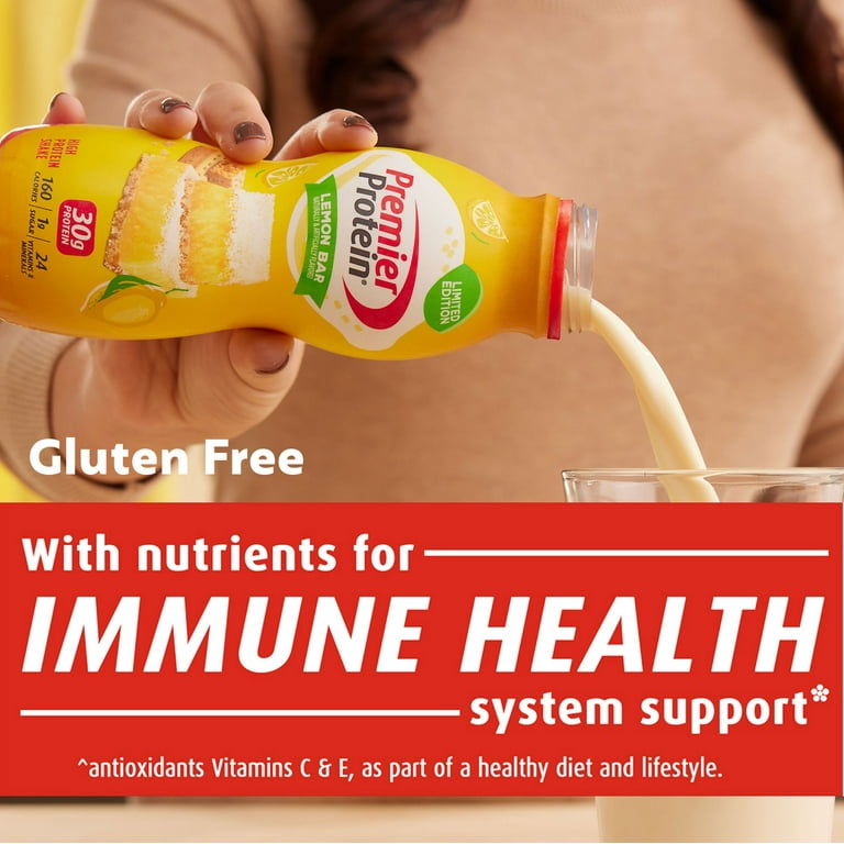 Premier Protein, Lemon Bar, 30g Protein Shake, 11.5 fl oz, 1 Count