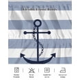 thumbnail image 7 of Nautical Anchor Bed Skirt California King Size 18" Drop Sky Blue and White Striped Ruffled Wrap Around Bed Skirts Adjustable Elastic Bedskirt Dust Ruffle for California King Size Bed, 7 of 7