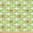 thumbnail image 2 of Ambesonne Avocado Fabric by the Yard Upholstery, Repetitive Aguacate Drawing, 10 Yards, Pale Rust Avocado Green, 2 of 5