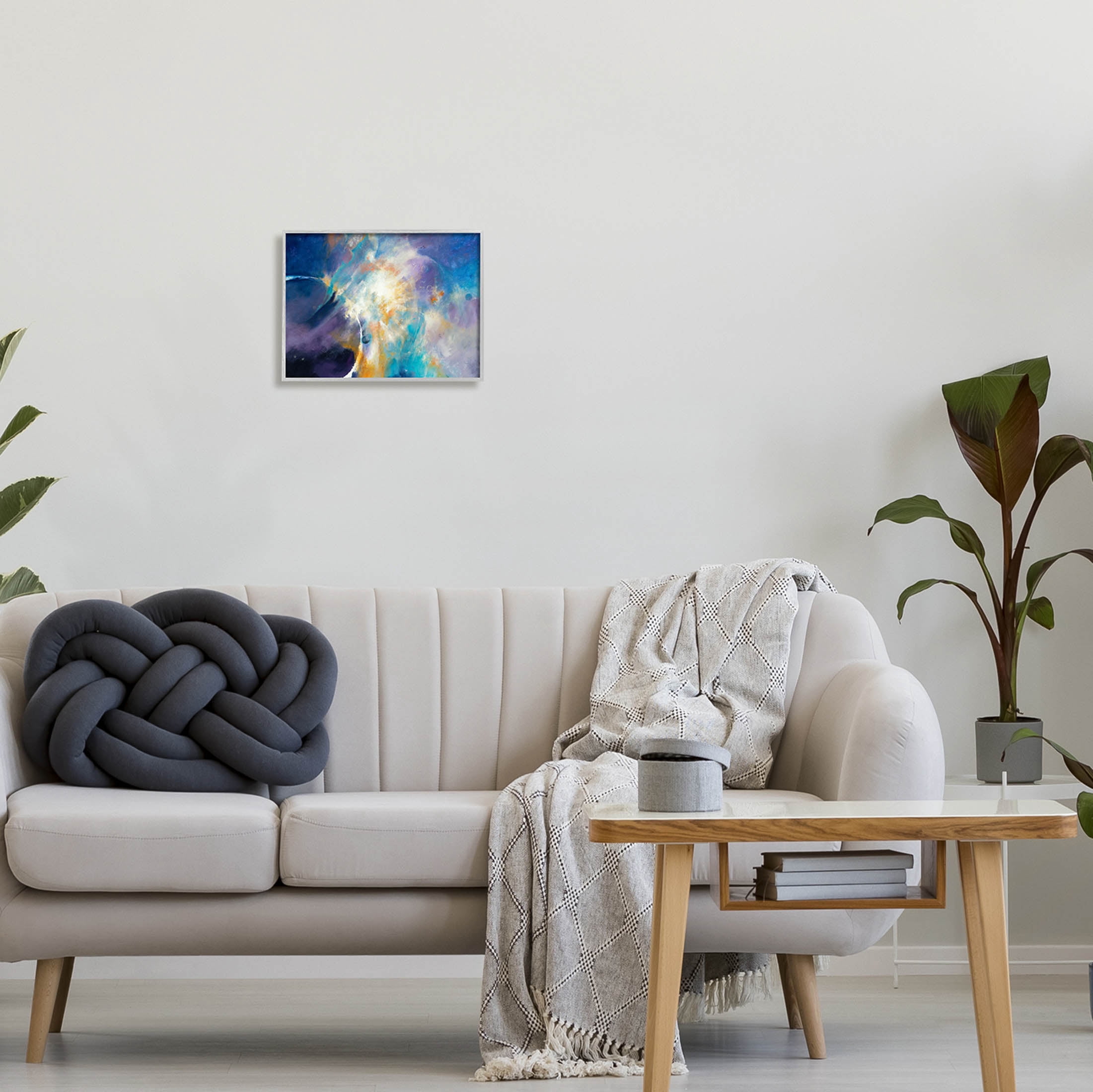 Stupell Industries Abstract Nebula Sky Scene Graphic Art Gray Framed Art Print Wall Art, Design by Dina D'Argo
