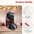 thumbnail image 4 of KLL Artistic Skull for 18" Christmas Stocking Snowman Xmas Stocking Holiday Christmas Decoration Gifts for Family Kids, 4 of 8