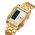 thumbnail image 3 of Bestwin Watch Wholesale Square Luxury Fashion Wristwatch Original Men's Quartz Wrist Watch - Luxury Waterproof Fashion Business Casual Sport Watches with Luminous Calendar Analogue Face, 3 of 4