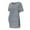 Gray, variant on Womens Maternity Shirts Summer Pregnancy Tops Side Split Long Sleeves Tunic Blouses Soft Casual Clothes S-2XL