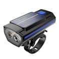 thumbnail image 2 of Solar Powered Rechargeable Bike Light Set, Waterproof LED Bicycle Headlight with Horn, Super Bright Dual LED Front Light for Night Riding, Mountain and Road Cycling Safety Accessories, 2 of 4