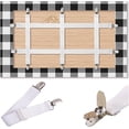thumbnail image 1 of Pinces de Support pour Nappe à Sangle Dissimulée, Lot de 6, Élasticité Réglable, Pince de Nappe de Pique-Nique Intérieur Extérieur, Grande Pince pour Tables Épaisses, Housse de Banc, Fête Restaurant Camping VR Accessoires Essentiels, 1 of 5