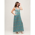 thumbnail image 5 of Womens Abstract Print Maxi Dress, 5 of 5
