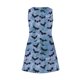 thumbnail image 5 of Vestido de Verano para las Mujeres Impresión de la Moda Bolsillo sin Mangas Cuello en V, Vestido Casual para la Playa Y Diario, 5 of 6