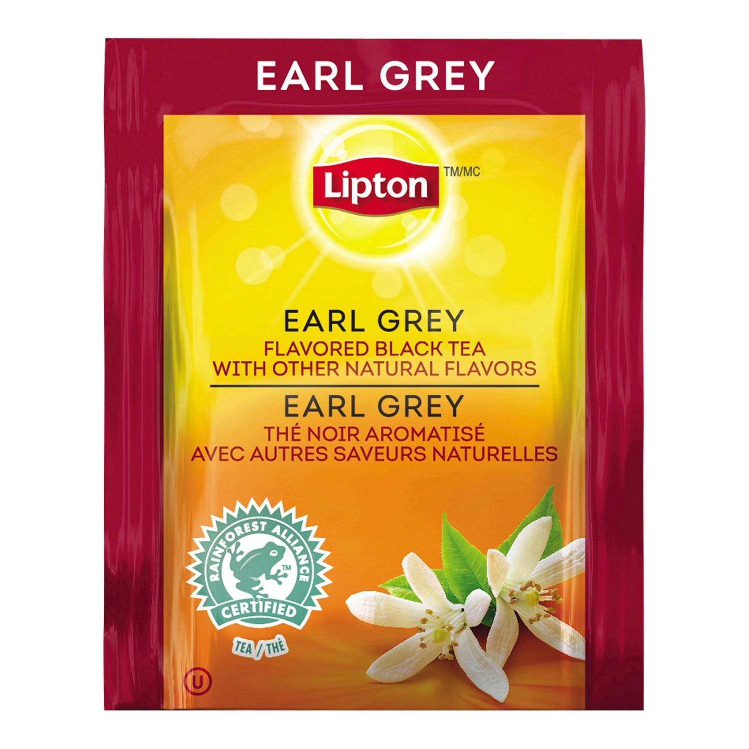 Lipton Black Earl Grey Tea, With Subtle Bergamot 2.2G 28UN/Unit, 6 Units/Case Walmart Canada