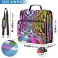 thumbnail image 2 of FORMRS Zipper Binder with Shoulder Strap 2-inch Ring 500 Sheet Capacity File Bag, Green Wavy Plaid, 2 of 5