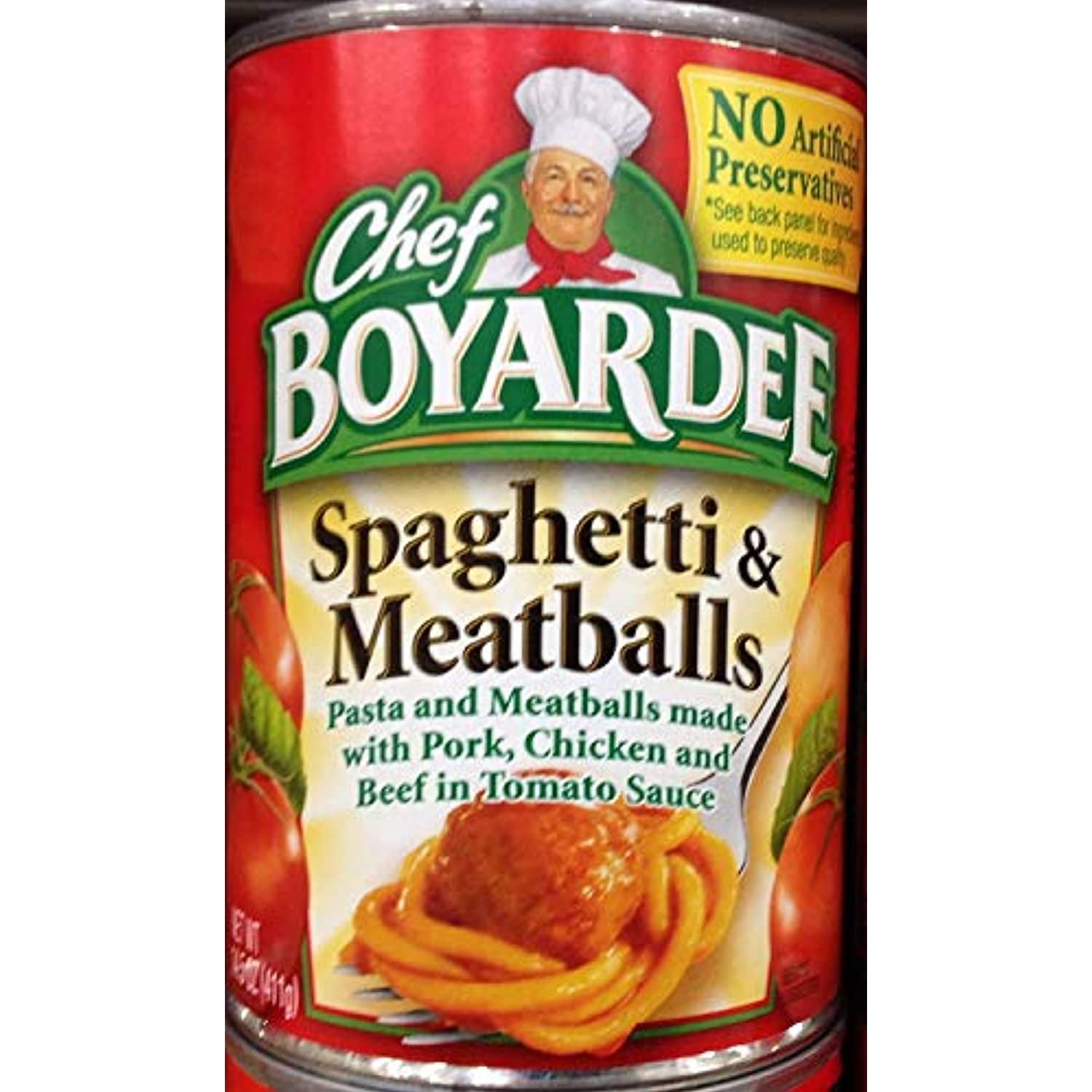 Chef Boyardee Spaghetti And Meatballs (Pack Of 4)