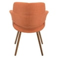 thumbnail image 4 of Vintage Flair Mid-Century Modern Chair in Orange by LumiSource, 4 of 8
