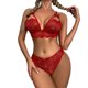 thumbnail image 1 of Gibobby Lenceria mujer sexy Conjunto de Liguero con Sujetador de Encaje, Lencería Elegante y Exquisita para Mujer para Noche de Bodas, Luna de Miel y Más(Vino, G), 1 of 5