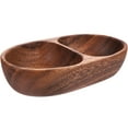 thumbnail image 1 of Compartment Divided Wood Plate Snack Plate Kitchen Salad Bowl for Home Kitchen, 1 of 8