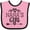 Pink and Black, variant on Inktastic Nana Girl Granddaughter Girls Baby Bib