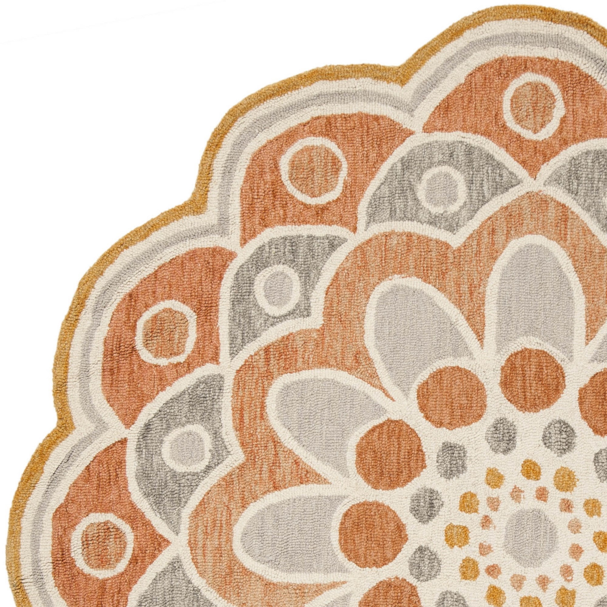 SAFAVIEH Novelty NOV101C Handmade Grey / Rust Rug