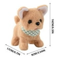thumbnail image 2 of Walking Plush Dog Toy Electronic Pet with Realistic Motion Sound and Light Effects, Soft Plush Interactive Companion, 6.7x6.3x3.5 Inch Portable Novelty Gift for Animal Lovers, Yellow, 2 of 8