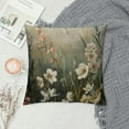 thumbnail image 2 of GOSMITH Flowers Pillow Covers Farmhouse Throw Pillow Covers Modern Floral Blossom Cushion Covers for Sofa Couch Square Coze Soft Pillowcase with White Red Yellow Wideflowers White, 2 of 5