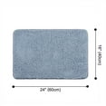 thumbnail image 3 of PiccoCasa Solid Shag Area Rug or Runner and Plush Rug for Living Bedroom Pale Blue 16" x 24", 3 of 7
