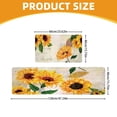 thumbnail image 3 of On Sale Huayishang Carpet,Polyester Carpet,2Pcs Autumn Kitchen Carpet Set Anti Slip Washable Thanksgiving Area Pumpkin Maple Turkey Kitchen and Bathroom Carpet Used As A Holiday Autumn Celebration Mat, 3 of 5
