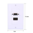 thumbnail image 4 of Placa de Pared H DMI VGA FÁLE DE USAR CONCELOS USB CHAPADOS EN ORO DE ALTA VELOCIDAD SOLUCON Ideal para el Hogar o la Empresa, 4 of 7