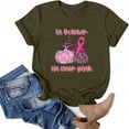 thumbnail image 4 of CEHVOM Halloween Femmes Décontracté Été Imprimé Manches Courtes Col Rond T-Shirt Ample Blouse Hauts, 4 of 5