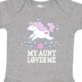 thumbnail image 4 of Inktastic My Aunt Loves Me Unicorn Girls Baby Bodysuit, 4 of 5