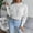 White, variant on BONIXOOM Womens Sweaters Modern Fit Sweater Pullover Vacation Crew Neck Sweaters For Teen Girls White L(US:8)