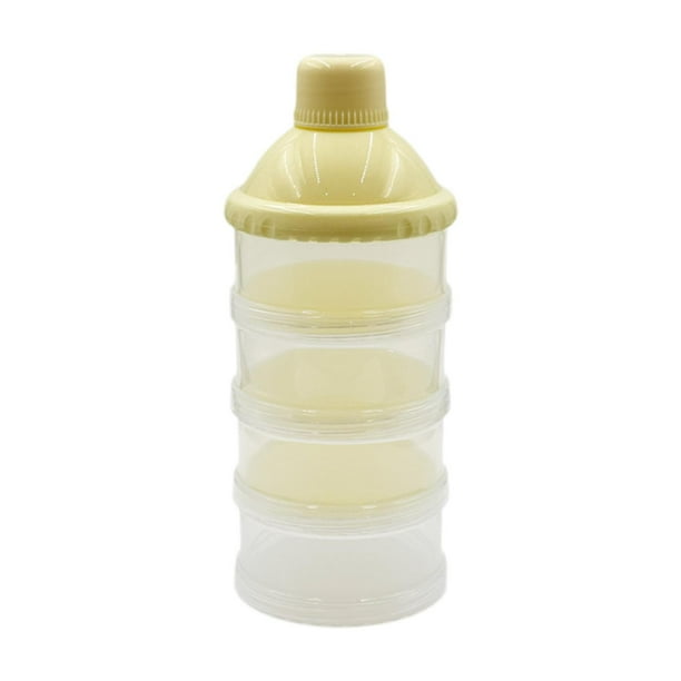 Caja contenedora para almacenar dulces, latas de leche, dispensador de proteína en polvo, leche en polvo para bebés Beige