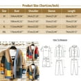 thumbnail image 3 of VNKIDY Men's Sweater Coat Autumn Winter Oversized Multiple Color Patchwork Knit Cardigan Long Sleeve V-Neck Button Down Thermal Coat For Cold Weather Daily Wear Relaxed Fit Knitwear, 3 of 7