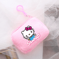 thumbnail image 2 of Sanrio-Mini monedero de felpa de Hello Kitty para niños y niñas, bolsa de almacenamiento cuadrada de lona rosa con dibujos animados de Anime, funda para llaves, bolso de mano, regalos de cumpleaños, 2 of 5