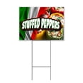 thumbnail image 1 of Stuffed Peppers (18" x 24") Yard Sign, Includes Metal Step Stake, 1 of 6