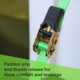 thumbnail image 3 of 14' 1500 lb Padded Ratchet Tie Down 4 Pk Green, 3 of 7