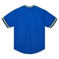 thumbnail image 3 of Men's Mitchell & Ness  Gold Golden State Warriors Jumbotron 3.0 Mesh V-Neck T-Shirt, 3 of 3