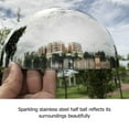 thumbnail image 3 of Boule Hémisphère Gazing en Acier Inoxydable Miroir de Jardin Hémisphère, 3 of 8