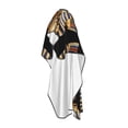 thumbnail image 2 of King Pharaoh Tutankhamun Egypt Tut Egyptian Barber Cape Adjustable Hair Cutting Salon Cape for Unisex, Perfect for Men Women 66”× 55”, 2 of 7