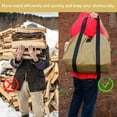 thumbnail image 2 of Enroslu Sturdy Waxed Canvas Firewood Log Carrier, Durable Firepalce Wood Bag with Reinforce Duty Straps, 2 of 7