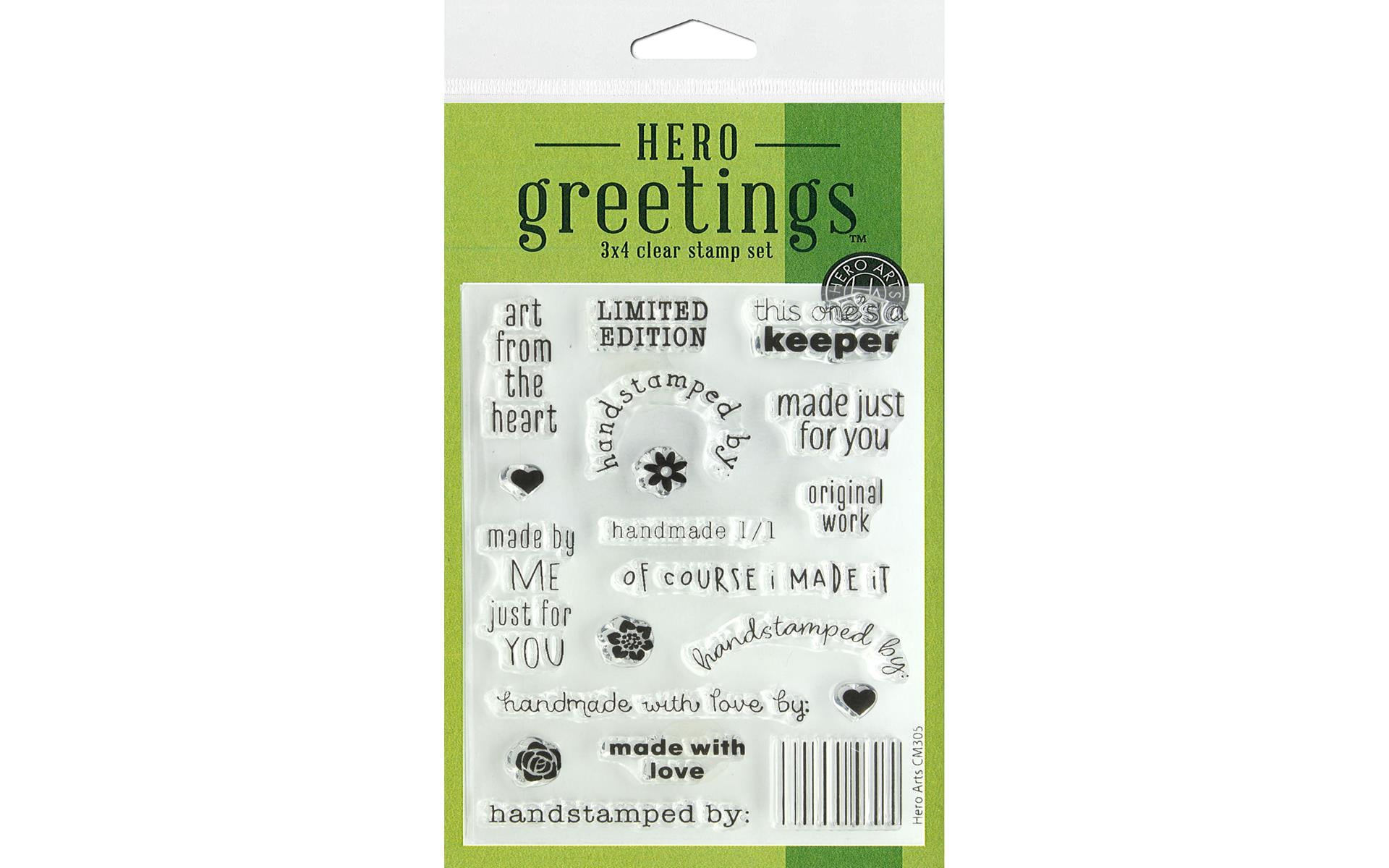 Hero Arts Clear Stamp Greetings Limited Edition