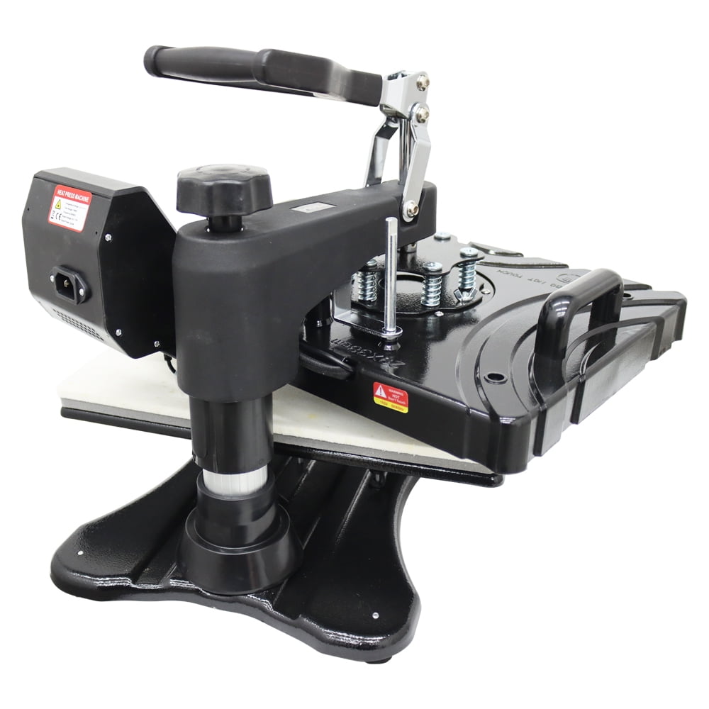 INTBUYING 5in1 Heat Press Machine 11.4*15inch Plate Transfer Mug Hat Printer Black