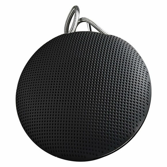 Inteprter Reproductor de música Bluetooth Diseño colgante Sonido estéreo Reproductor inalámbrico Reproductor de música portátil a prueba de agua Cables de audio/vídeo Negro