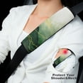 thumbnail image 4 of WERPE Bird, Foliage, Mountain Range Universal Seat Belt Cushions for Car Funny Ideal for Car Interior Accessories 2Pcs, 4 of 6