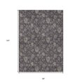 thumbnail image 3 of 8' X 10' Taupe And Beige Floral Washable Indoor Outdoor Area Rug, 3 of 5