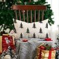 thumbnail image 6 of Christmas Pillow Covers 12x20 inch Christmas Tree Decorative White Throw Pillow Covers Winter Famliy Decoration for Home Couch 040, 6 of 6