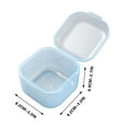 thumbnail image 3 of Nail Tool Box, Plastic Storage Tray, Double Layer Leak Proof Manicure Organizer with Semi Transparent Lid, Built In Drainage Basket, Portable Compact Design for Nail Technicians and Enthusiasts, 3 of 6