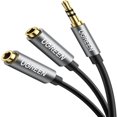thumbnail image 1 of Cable Audio Ugreen Splitter Auxiliar 3.5mm Macho A 2 Hembras 20cm, 1 of 8