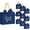 Navy, variant on 50Pack Thank You Bags with Handles, 5.5x4.7x2.5 Inches Small Bags with Bow Ribbon, Mini Party Favor Bags for Wedding Shower Birthday (White)