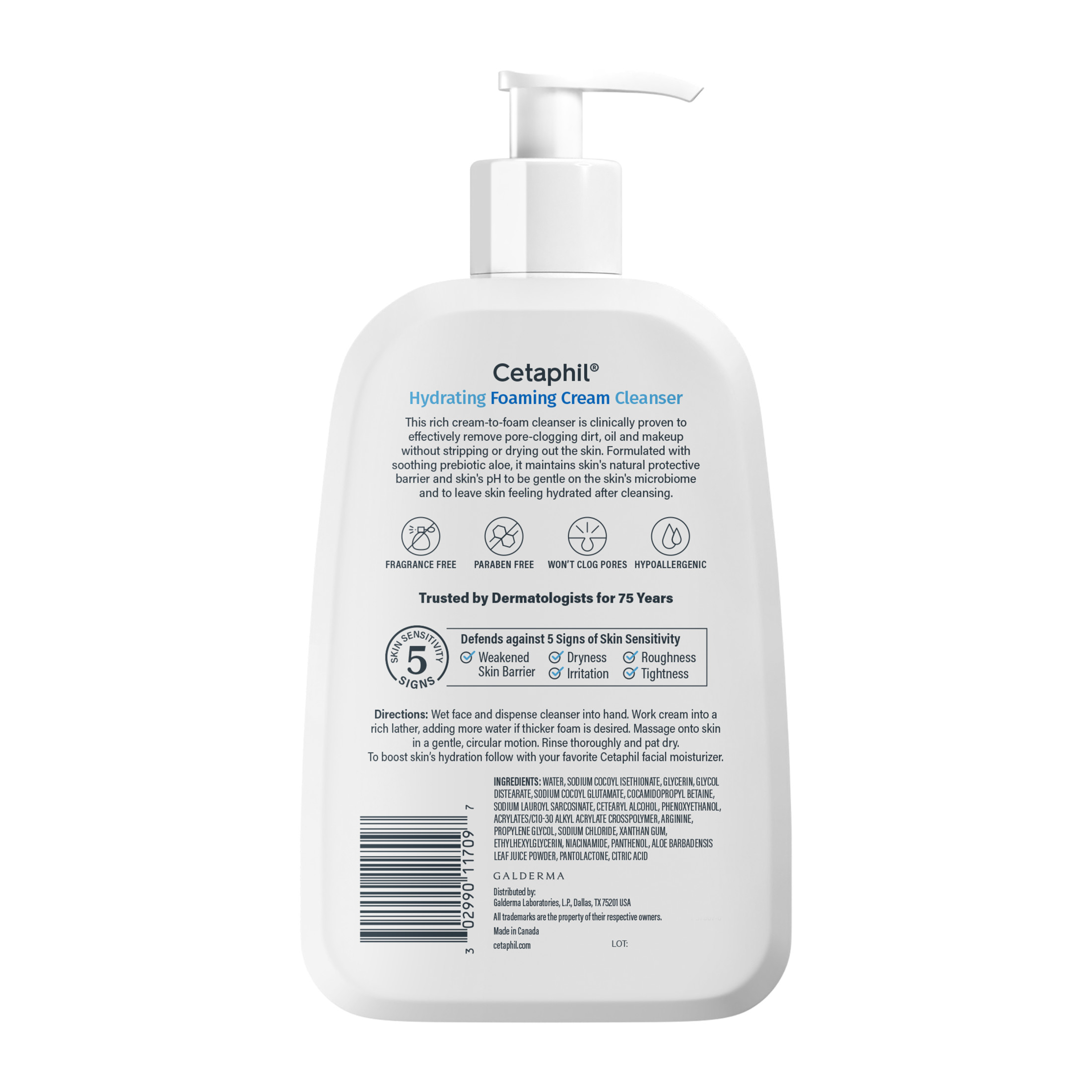 Cetaphil Hydrating Foaming Cream Cleanser, 16 oz photo 7