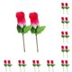 thumbnail image 3 of Bewildely 2 bolsas de flores artificiales de decoración vibrante para el hogar para un ambiente romántico y elegante, flores de seda de brotes rosa 10piezas, 3 of 3