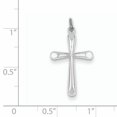 thumbnail image 2 of Sterling Silver Rhodium-Plated Cross Charm (23 X 15) Made In United States qc5384, 2 of 2