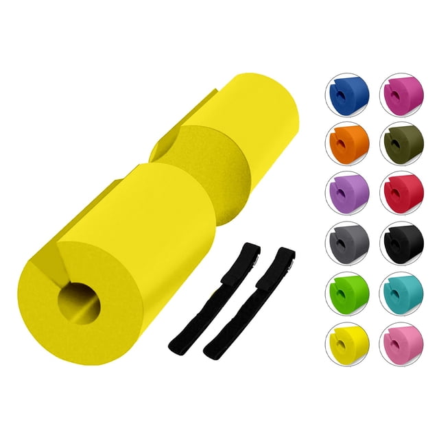 Cojín Protector Barra MDFitness Almohadilla de barra Amarillo Squat Hip Thrust Barbell Pad