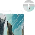 thumbnail image 5 of Wolves in Winter Snow Shower Curtain Waterproof Fabric with 12 Hooks Bathroom Decorative Bath Curtain Set Polyester Fabric Machine Washable 60 x 72 Inch, 5 of 6